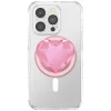 PopSockets Crystal Heart Grip MagSafe držiak a stojan na mobil ružový thumbnail