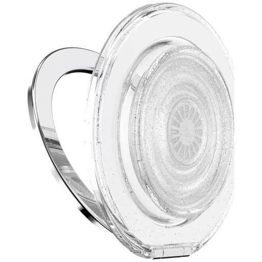 PopSockets Kick-Out Grip Glitter MagSafe držiak a stojan na telefón, priehľadný trblietavý - 6
