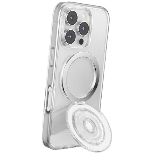 PopSockets Kick-Out Grip Glitter MagSafe telefontartó és állvány átlátszó csillogó - 10