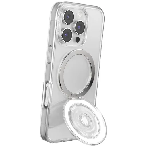 PopSockets Kick-Out Grip MagSafe držiak a stojan na telefón, priesvitný - 8