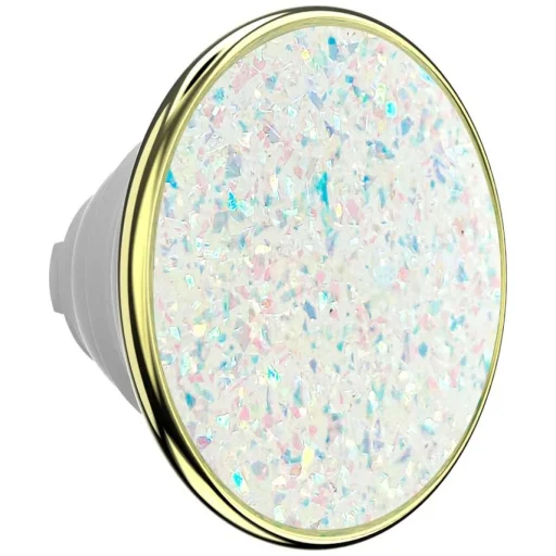 PopSockets PopTop Luxe Enamel Opálovo biely držiak a stojan na telefón - 1