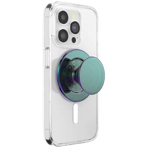 PopSockets okrúhly držiak na telefón a stojan MagSafe – polnočný odtieň, opálový - 5