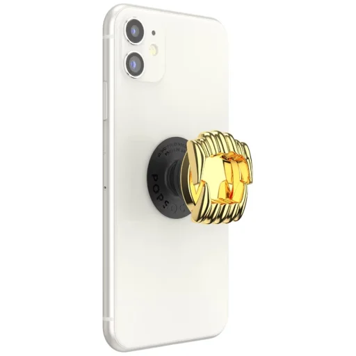 PopSockets Say Cheese samolepiaci držiak a stojan na telefón MagSafe zlatý - 7