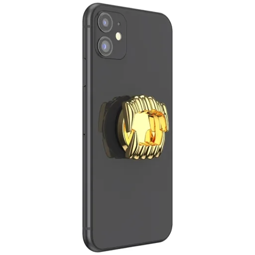 PopSockets Say Cheese samolepiaci držiak a stojan na telefón MagSafe zlatý - 4