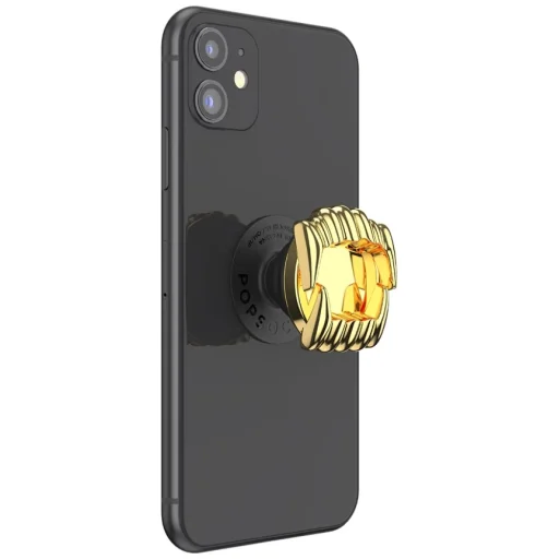 PopSockets Say Cheese samolepiaci držiak a stojan na telefón MagSafe zlatý - 5