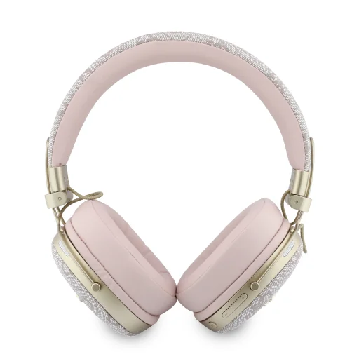 Bezdrôtové slúchadlá Guess Bluetooth ENC Metal 4G Script Logo ružové - 3