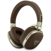 Guess Bluetooth ENC Metal Grained Triangle Logo hnedé bezdrôtové slúchadlá thumbnail