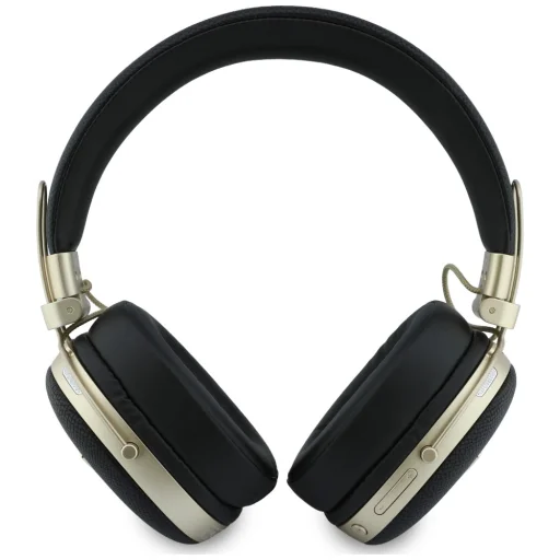 Guess Bluetooth ENC Metal Grained Triangle Logo čierne bezdrôtové slúchadlá - 3
