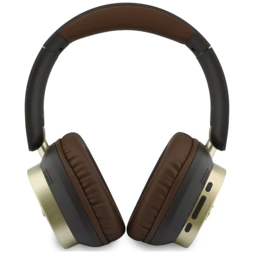 Guess Bluetooth ENC Rectangle Metal Script hnedé bezdrôtové Bluetooth slúchadlá - 3