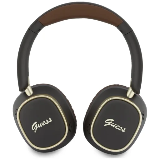 Guess Bluetooth ENC Rectangle Metal Script hnedé bezdrôtové Bluetooth slúchadlá - 4