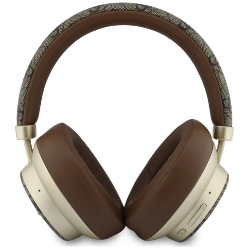 Guess Bluetooth ENC 4G Gold Script Metal hnedé bezdrôtové slúchadlá - 3