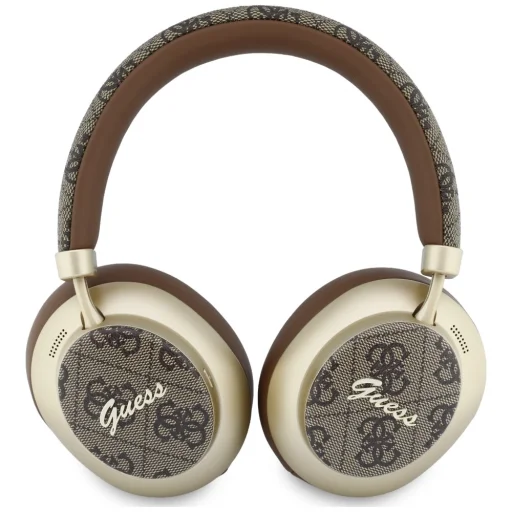 Guess Bluetooth ENC 4G Gold Script Metal hnedé bezdrôtové slúchadlá - 4