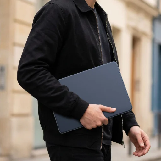 AmazingThing Titan Hardshell puzdro pre MacBook Neo 13" – modré - 5