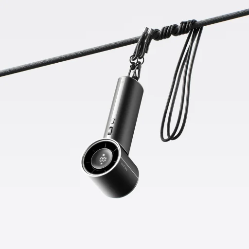 Jisulife Pro1 Mini ručný ventilátor 4250 mAh USB-C prenosný ventilátor - čierny - 6