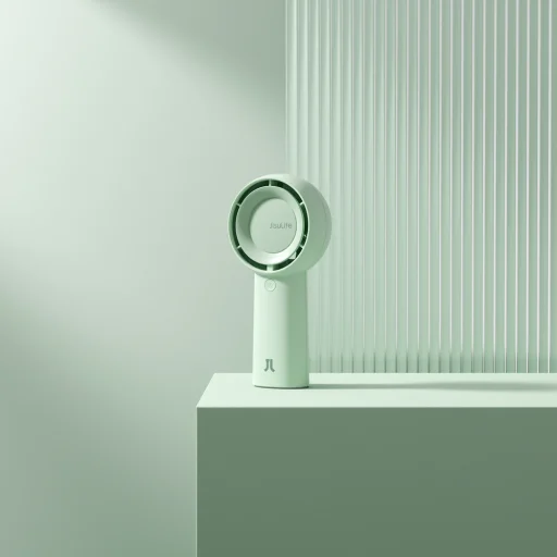 Jisulife Kézi Ventilátor 5 Plus 4000 mAh Mini Légfúvó Hordozható Ventilátor - Zöld - 4