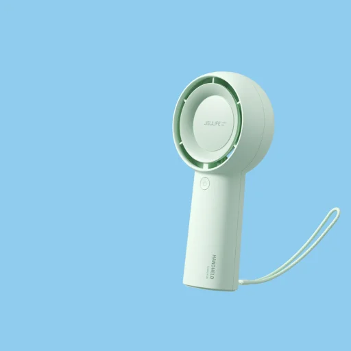 Jisulife Kézi Ventilátor 5 Plus 4000 mAh Mini Légfúvó Hordozható Ventilátor - Zöld - 8