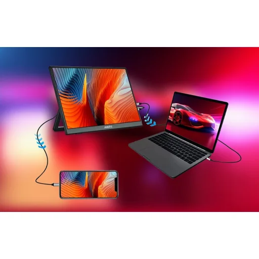 ANMITE A140W05T 14 hüvelykes hordozható érintőképernyős monitor - 10