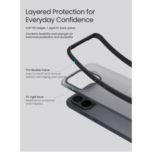 Xiaomi 17T Nillkin Super Frosted PRO čierne puzdro - 4