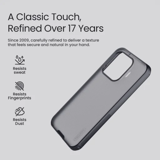 Xiaomi 17T Nillkin Super Frosted PRO áttetsző fekete tok - 3