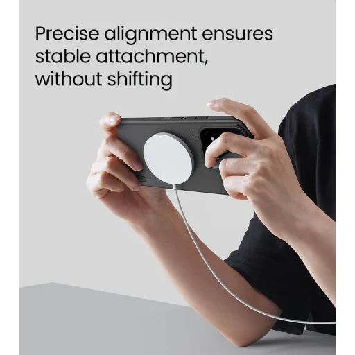 Xiaomi 17T Pro Nillkin Super Frosted PRO Magnetic priehľadné čierne puzdro - 5