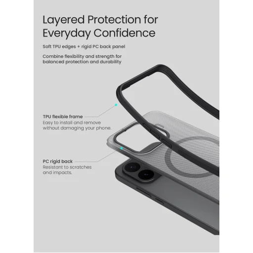 Xiaomi 17T Pro Nillkin Super Frosted PRO mágneses fekete tok - 6