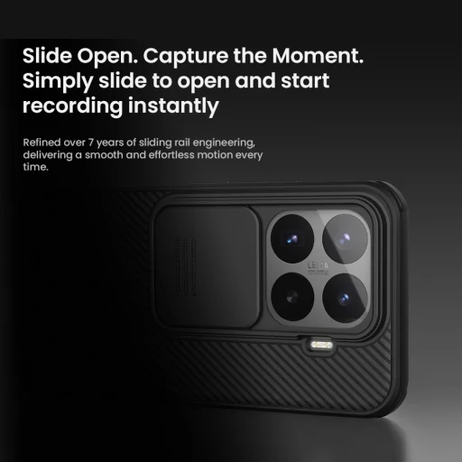Xiaomi 17T Nillkin CamShield PRO átlátszó fekete tok - 3