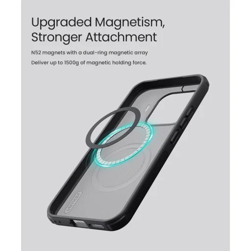 Xiaomi 17T Nillkin Super Frosted PRO Magnetic áttetsző fekete tok - 4