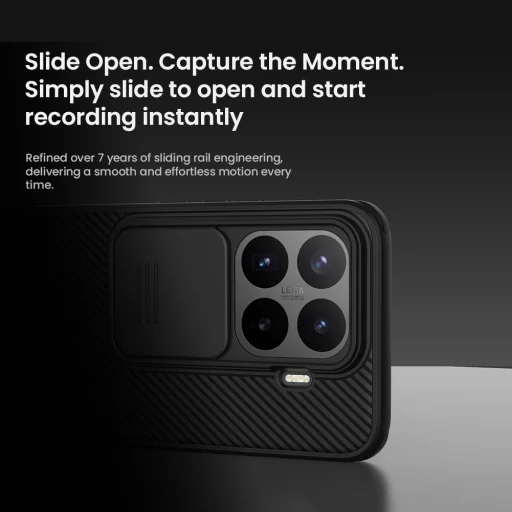 Xiaomi 17T Pro Nillkin CamShield PRO átlátszó fekete tok - 3