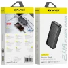AWEI P6K Pro 20000 mAh Powerbank 2×USB-A/USB-C fekete thumbnail