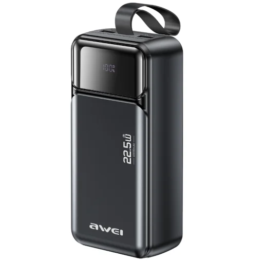 Awei PA-105 40000 mAh 22,5 W PD fekete powerbank - 1