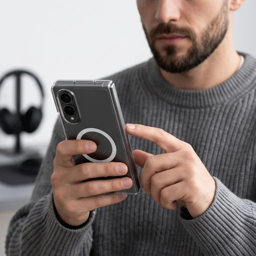 Samsung Galaxy Z Fold 8 Tech-Protect FlexAir Hybrid MagSafe priehľadné puzdro - 3