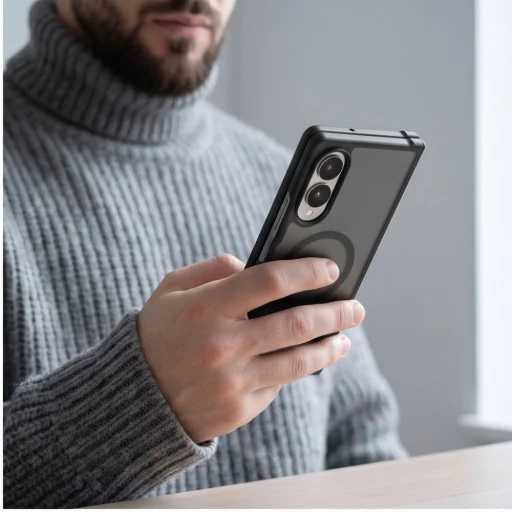 Samsung Galaxy Z Fold 7 / 8 Ultra Tech-Protect Magmat MagSafe matné čierne puzdro - 5