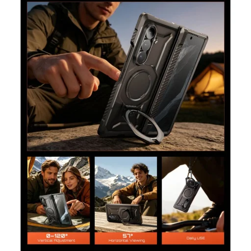 Samsung Galaxy Z Fold 8 Supcase UB Grip Mag MagSafe čierne puzdro - 9