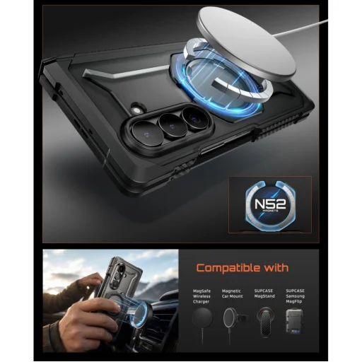 Samsung Galaxy Z Fold 8 Supcase UB Grip Mag MagSafe fekete tok - 8