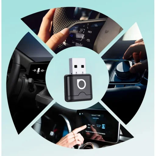 Ottocast CA530-T Mini Aura 2026 bezdrôtový adaptér do auta pre CarPlay a Android Auto - 5