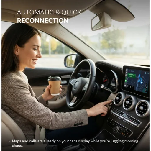 Ottocast CA530-T Mini Aura 2026 bezdrôtový adaptér do auta pre CarPlay a Android Auto - 6