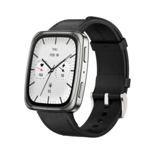 Amazfit Active 2 (Square) NFC 44 mm prémium bőrszíjjal, fekete EU W2434GL2N - 1