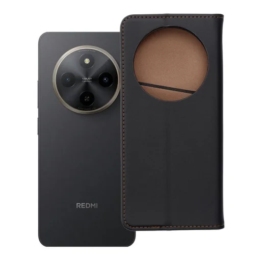 Xiaomi Redmi 17C Smart Pro Book čierne kožené puzdro - 11