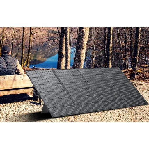 FOSSIBOT SP420 420 W skladací solárny panel čierny - 9
