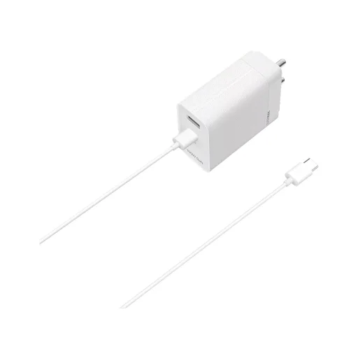 Oppo SuperVOOC USB-C 100 W sieťový nabíjací adaptér, USB-C dátový kábel, biely - 1