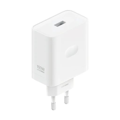 Oppo SuperVOOC USB-C 100 W sieťový nabíjací adaptér, USB-C dátový kábel, biely - 1