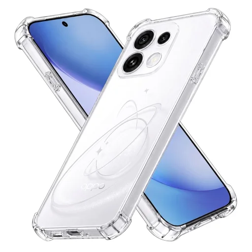 Oppo Reno16 Pro Techsuit nárazuvzdorný priehľadný silikónový kryt - 1
