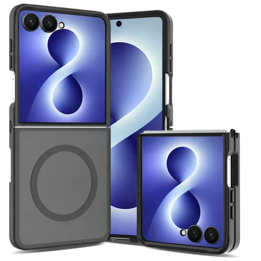 Samsung Galaxy Z Flip8 Techsuit PureFrost MagSafe matné čierne puzdro - 1