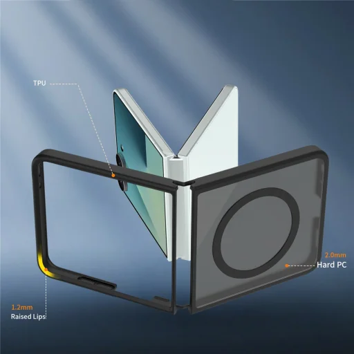 Samsung Galaxy Z Flip8 Techsuit PureFrost MagSafe matné čierne puzdro - 3