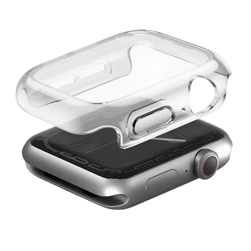 Apple Watch 11 42 mm UNIQ Garde hybridné puzdro s ochranou displeja, číre puzdro - 2