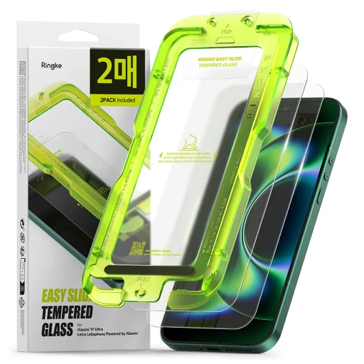 Xiaomi 17 Ultra Ringke Easy Slide tvrdené sklo (2 ks), priehľadné sklo - 1