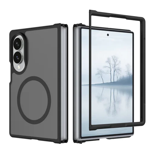 Samsung Galaxy Z Fold8 Techsuit PureFrost MagSafe matné čierne puzdro - 1