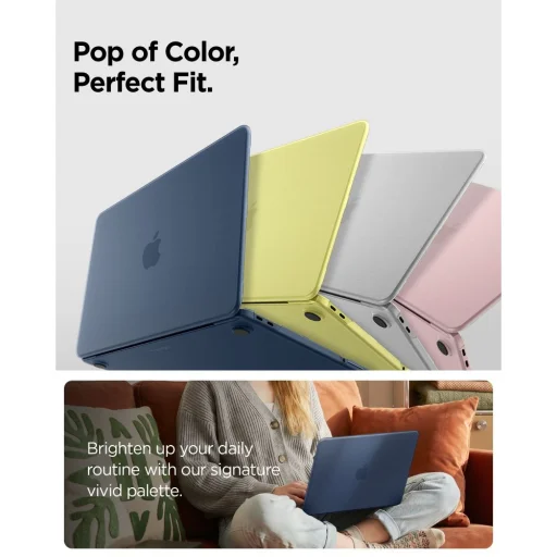 MacBook Neo 13 2026 Spigen AirSkin tok – matt indigókék - 7