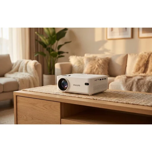 Philips N-100 480p mini projektor (biely) - 4
