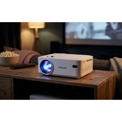 Philips N-100 480p mini projektor (biely) - 5
